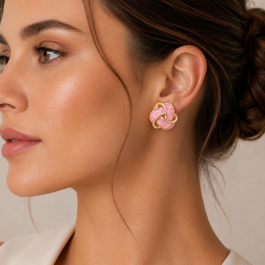 Boucles d’oreilles Aurea Rosé Knot