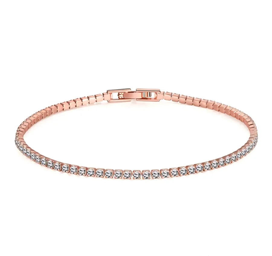 Tennis Bracelet rose Gold (2mm)