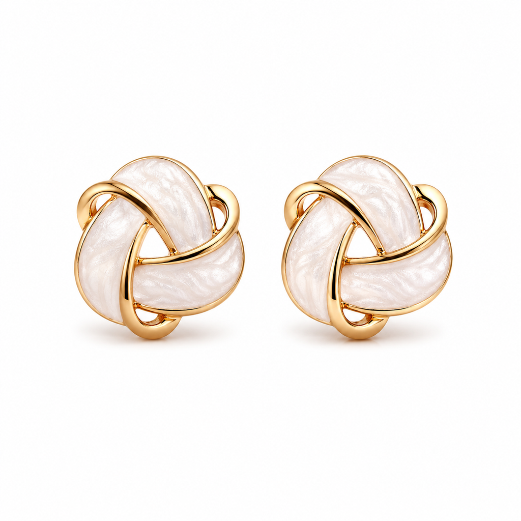 Boucles d’oreilles Aurea Ivory Knot