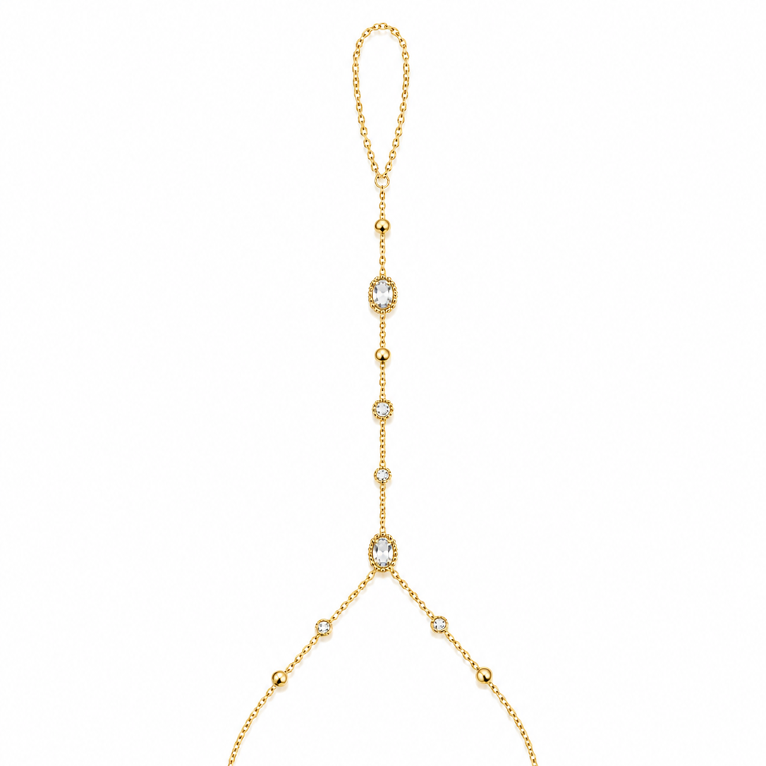 Hand Chain Daisy Sparkle