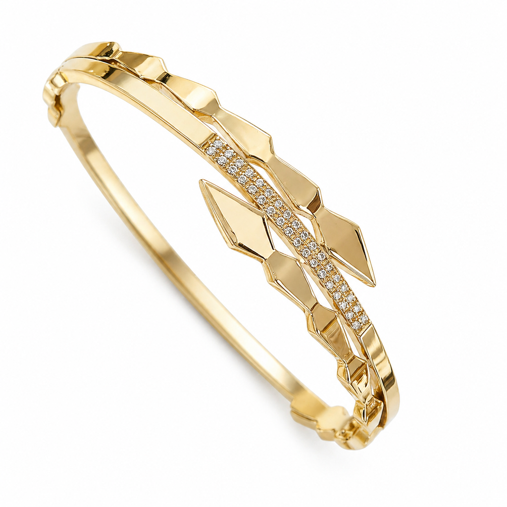 Bracelet lumineux doré
