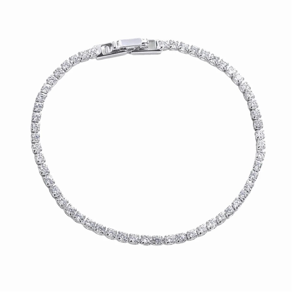 Tennis Bracelet argenté (2mm)