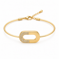 Bracelet Jonc Infinity Doré