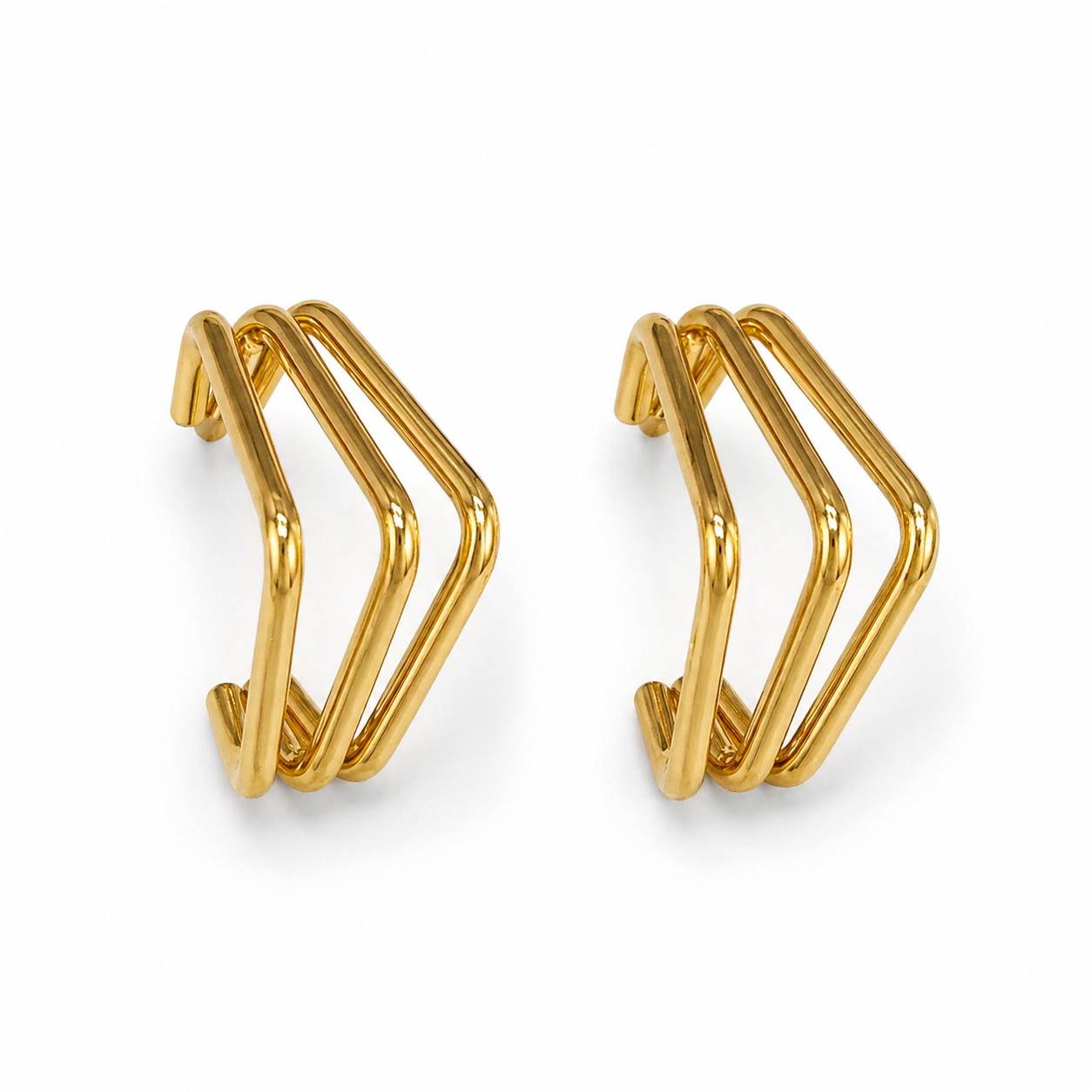 Boucles d’oreilles dorées