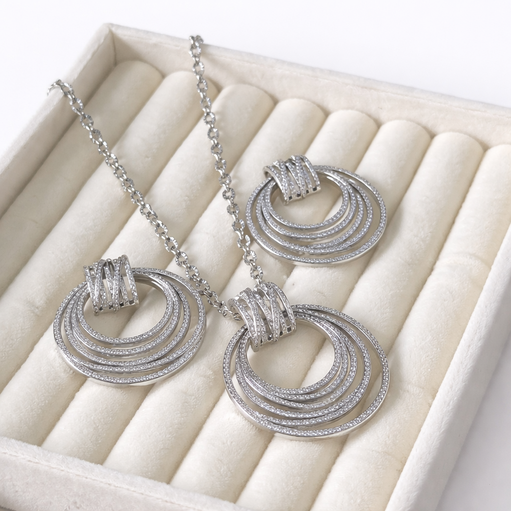 Éclat Élégance – saitoir & Boucles