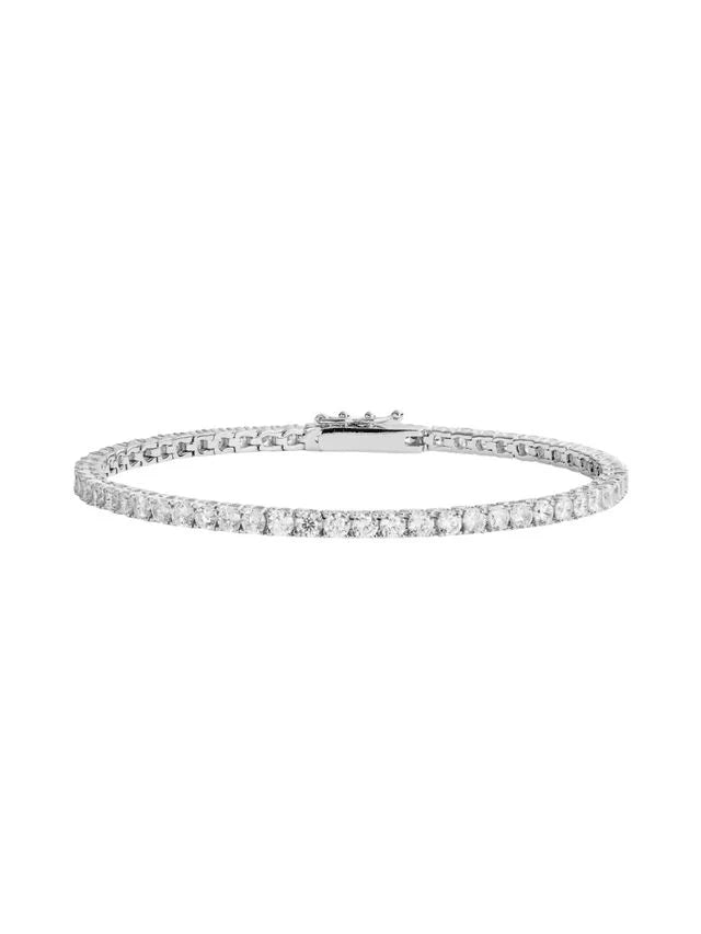 Tennis Bracelet argenté (2mm)