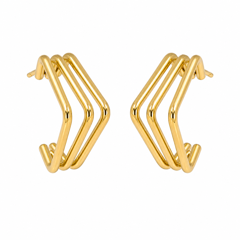 Boucles d’oreilles dorées