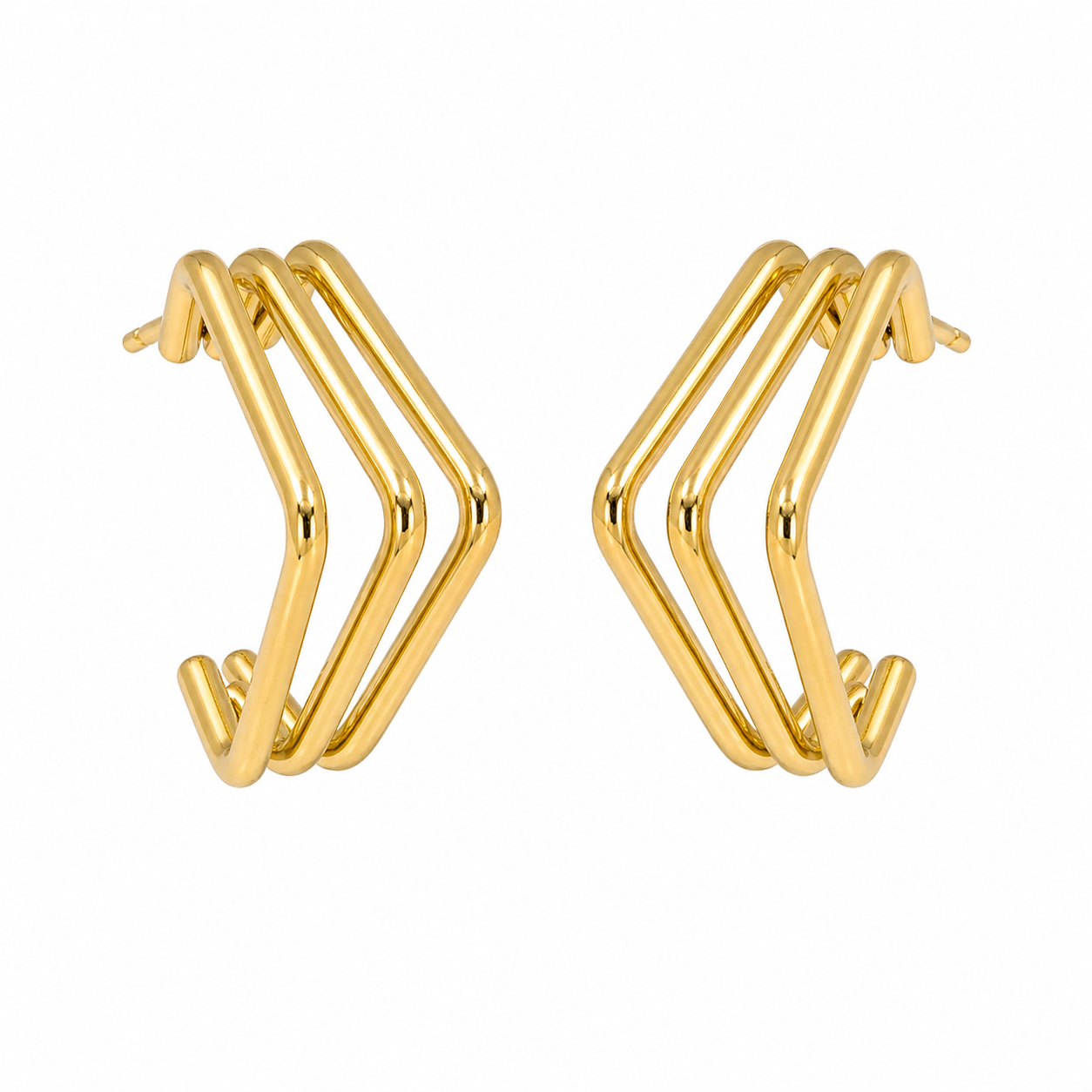 Boucles d’oreilles dorées