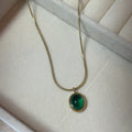 Collier moonstone vert