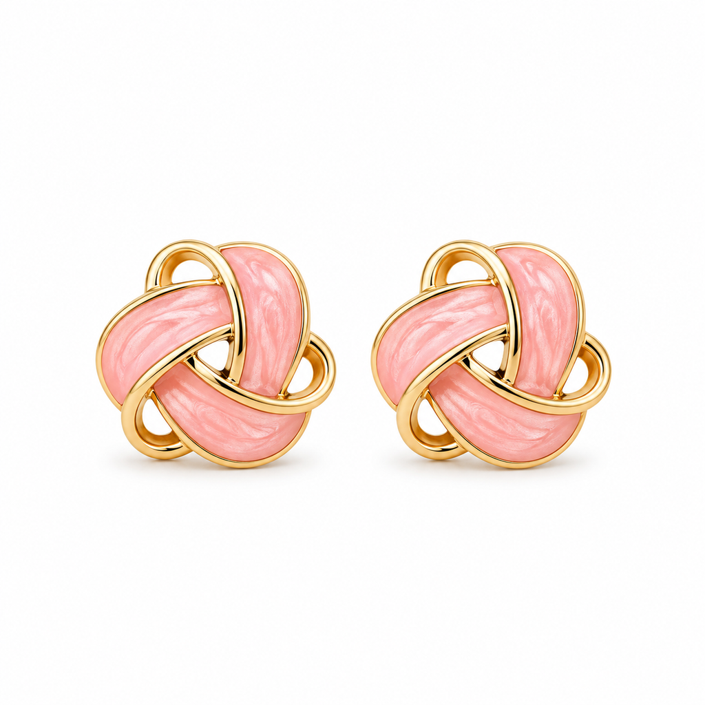 Boucles d’oreilles Aurea Rosé Knot