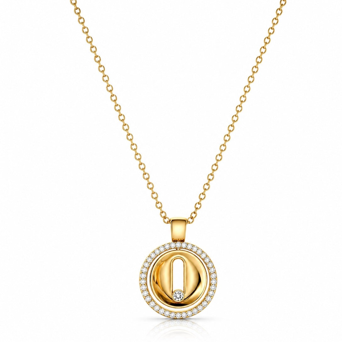 Collier Luna— Doré & Zirconiums